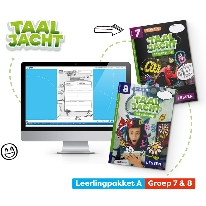 Taaljacht Tekstbegrip Leerpakket COMBINATIEGROEP 7/8A