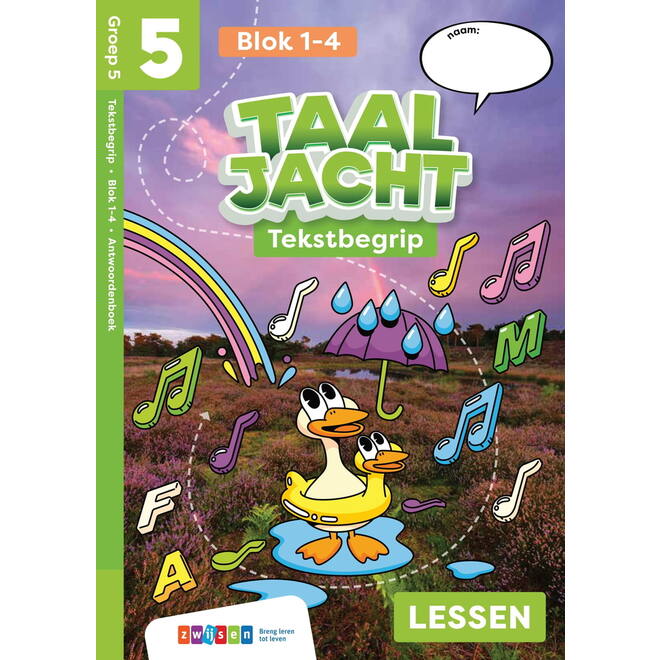 Taaljacht Tekstbegrip groep 5 antwoordenboek blok 1-4