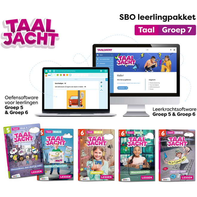 Taaljacht Taal Leerpakket SPECIAAL BASISONDERWIJS groep 7