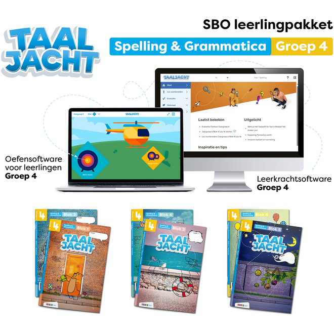 Taaljacht Spelling en grammatica Leerpakket SPECIAAL BASISONDERWIJS groep 4