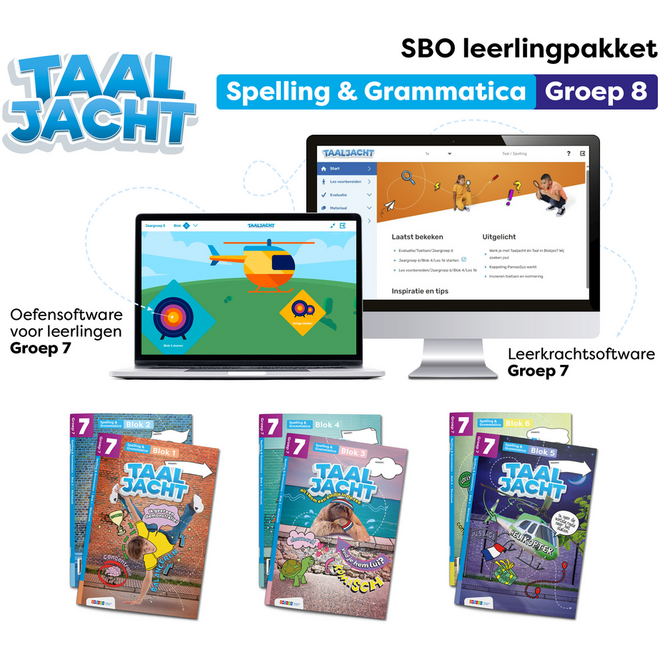 Taaljacht Spelling en grammatica Leerpakket SPECIAAL BASISONDERWIJS groep 8