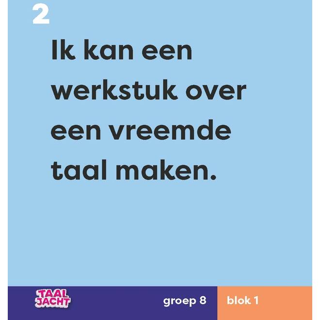 Taaljacht Taal groep 8 doelmagneten