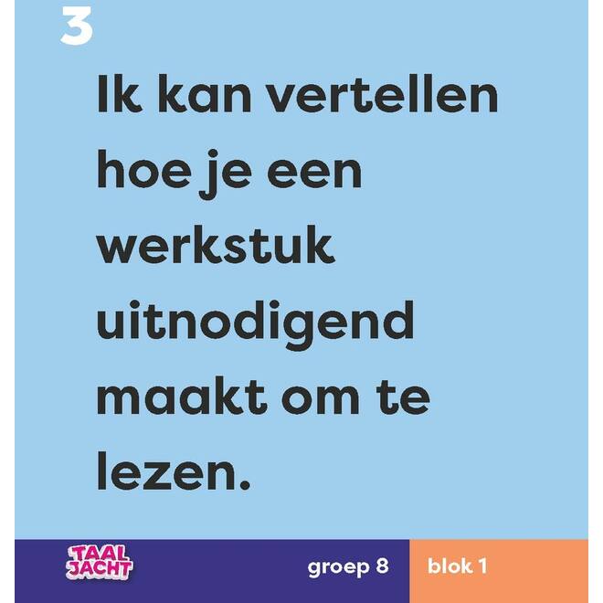 Taaljacht Taal groep 8 doelmagneten