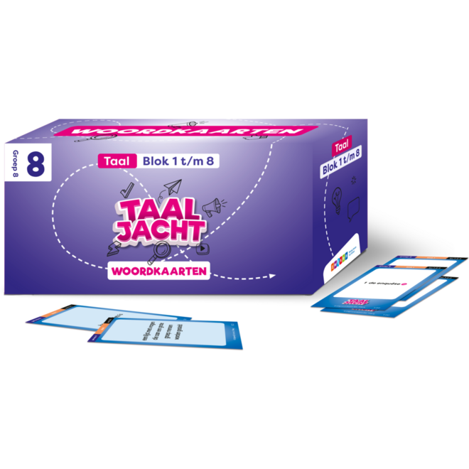 Taaljacht Taal groep 8 woordkaarten
