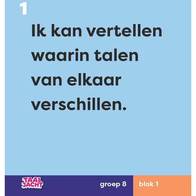 Taaljacht Taal groep 8 woordposters