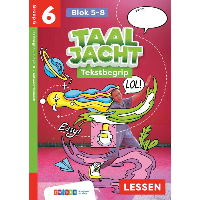 Taaljacht Tekstbegrip groep 6 antwoordenboek blok 5-8