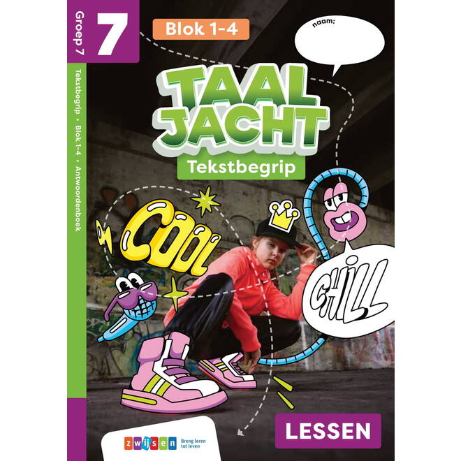 Taaljacht Tekstbegrip groep 7 antwoordenboek blok 1-4