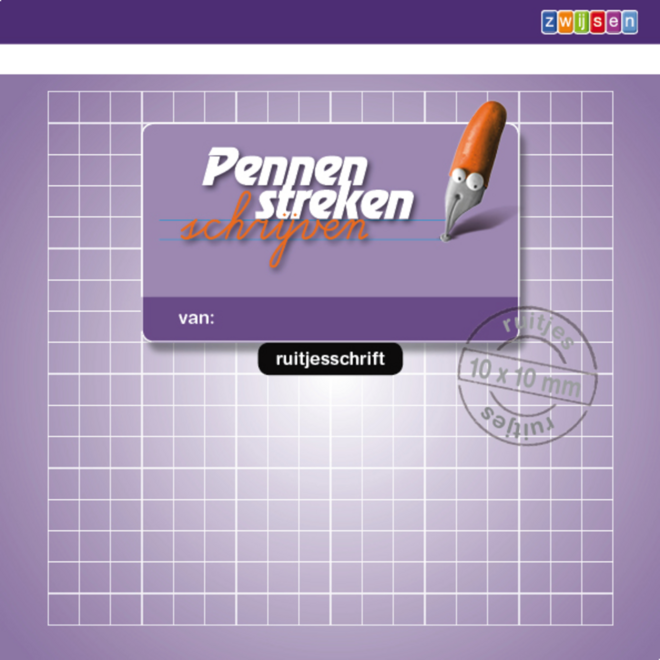 Pennenstreken 2 groep 3 - ruitjesschrift (5 stuks)