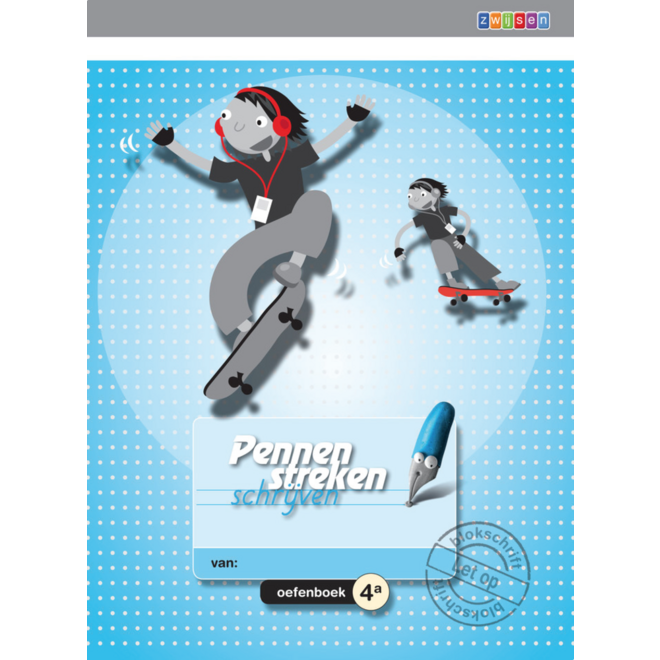 Pennenstreken 2 groep 4 - oefenboek 4A blokschrift (5 stuks)