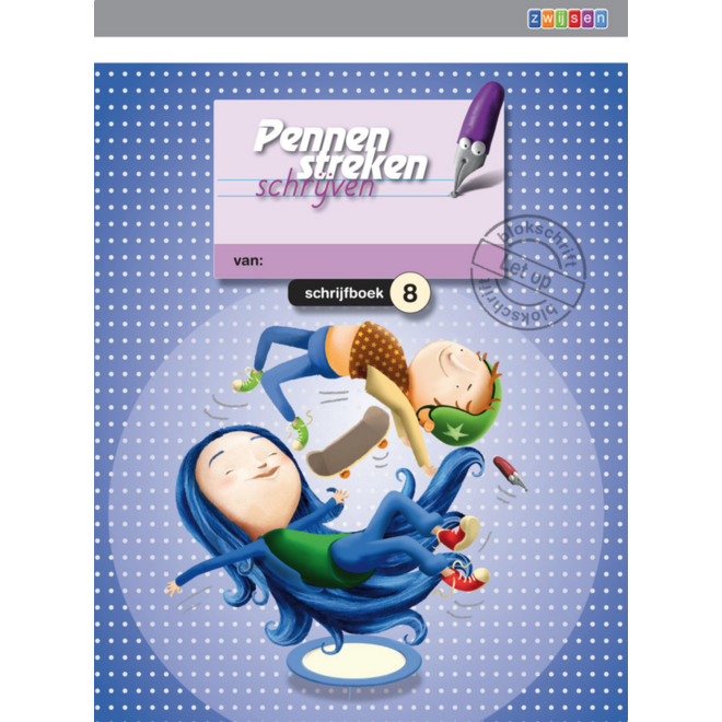 Pennenstreken 2 groep 8 - schrijfboek 8 blokschrift (5 stuks)
