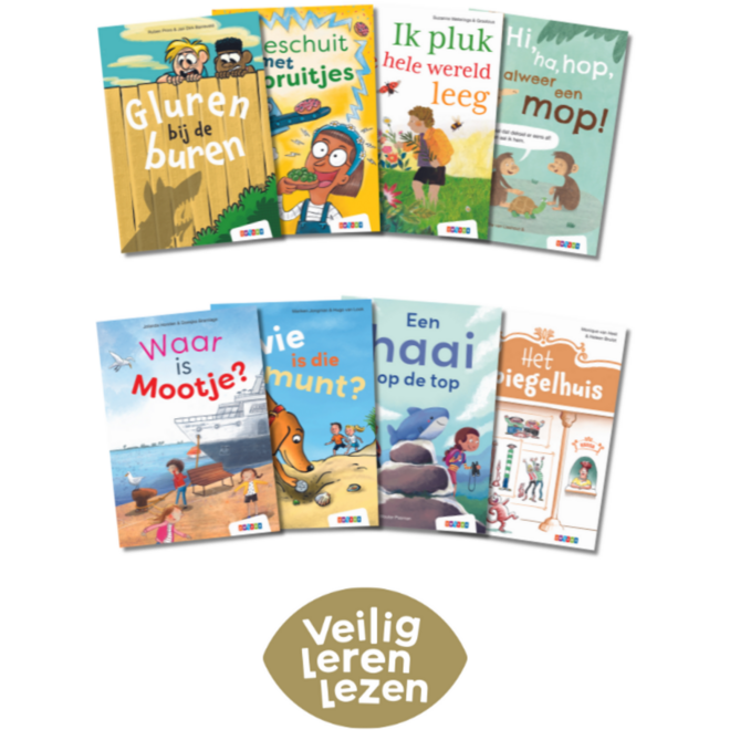 Veilig leren lezen Zoem pakket leesboeken afsluiting (8 titels)