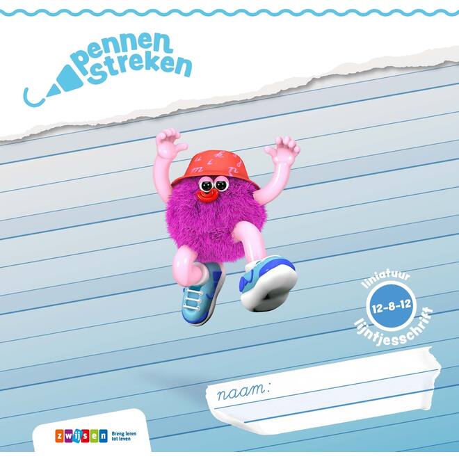 Pennenstreken 3 groep 3 lijntjesschrift verbonden schrift (12-8-12) (5 stuks)