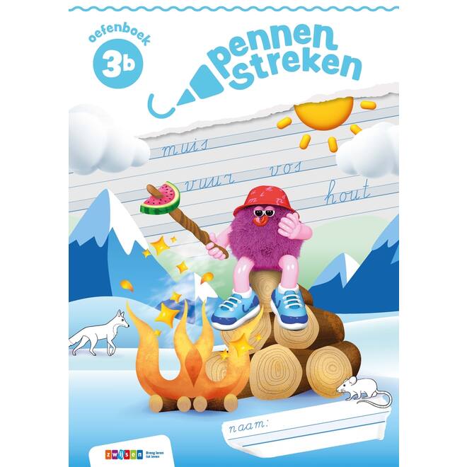 Pennenstreken 3 groep 3 oefenboek verbonden schrift 3B (5 stuks)