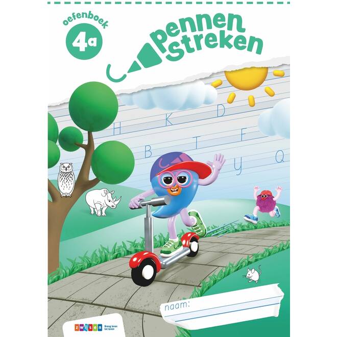 Pennenstreken 3 groep 4 oefenboek blokschrift 4A (5 stuks)