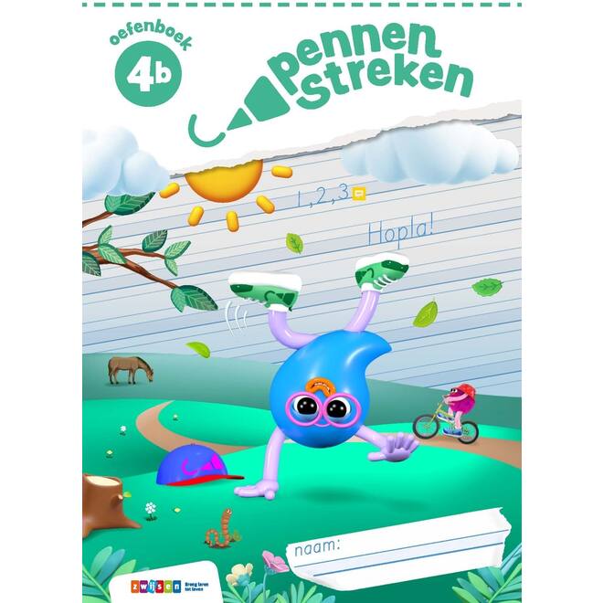 Pennenstreken 3 groep 4 oefenboek blokschrift 4B (5 stuks)