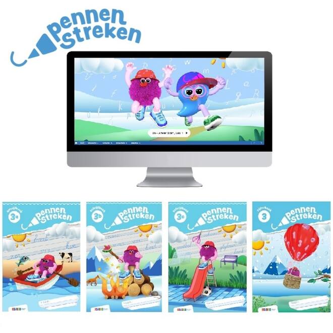 Pennenstreken 3 Leerpakket BLOKSCHRIFT groep 3