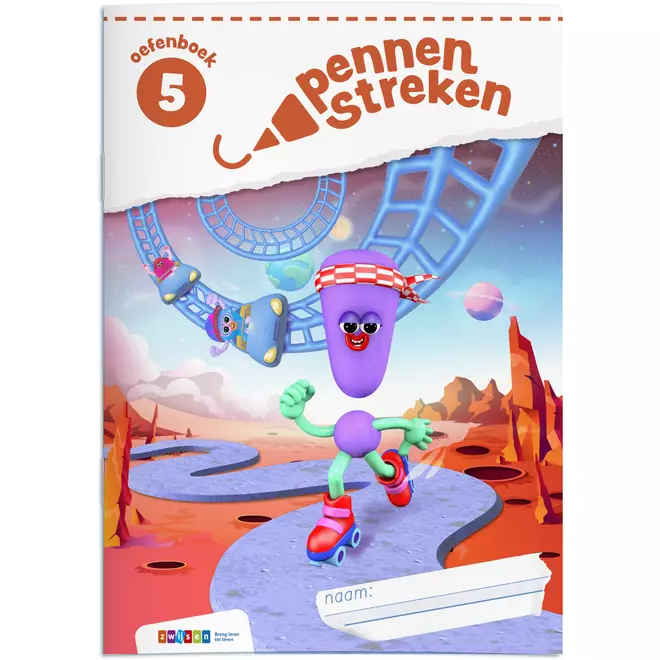 Pennenstreken 3 groep 5 oefenboek blokschrift (5 stuks)