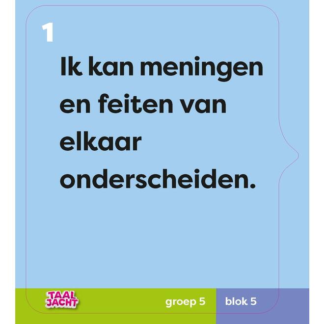 Taaljacht Taal groep 5 doelmagneten