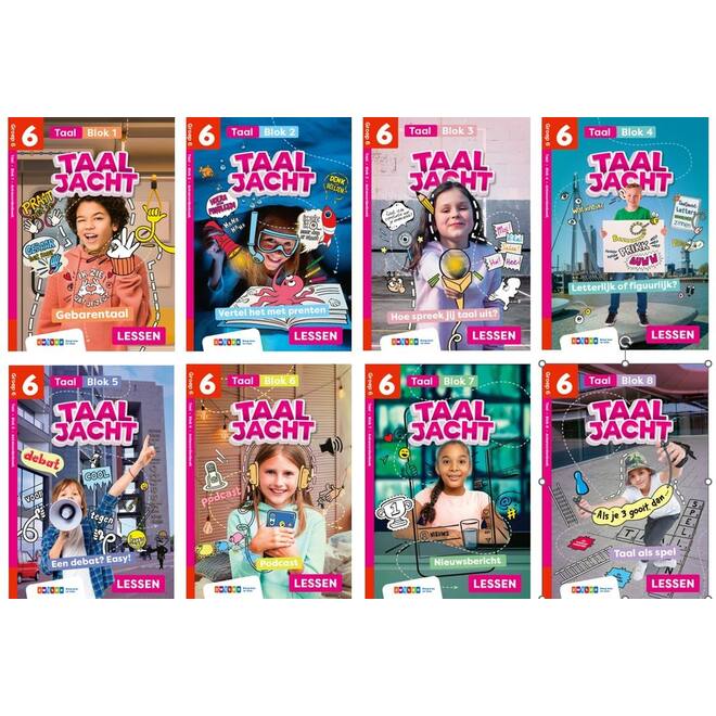 Taaljacht Taal groep 6 antwoordenboek blok 1-8