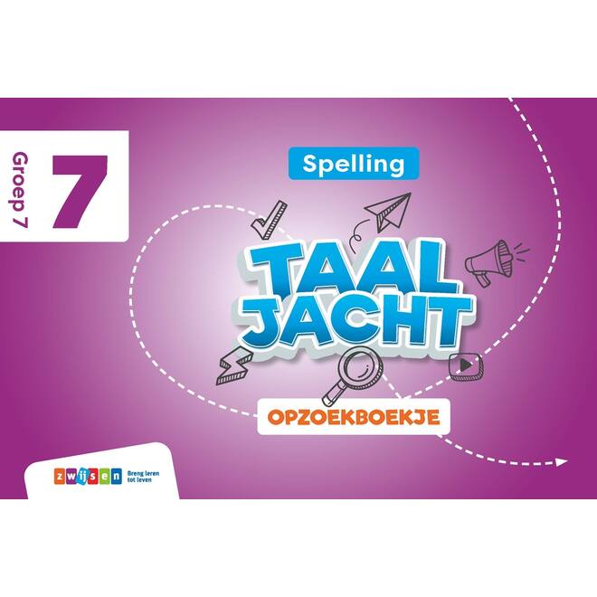 Taaljacht Spelling & grammatica groep 7 opzoekboekje