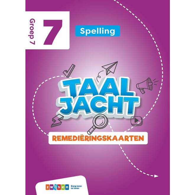 Taaljacht Spelling & grammatica groep 7 remediëringskaarten