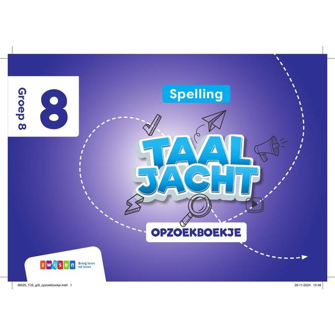 Taaljacht Spelling & grammatica groep 8 opzoekboekje