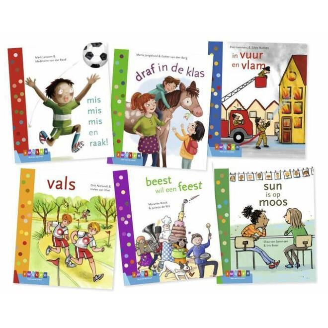 Pakket Leren lezen AVI M3 2 (6 titels)
