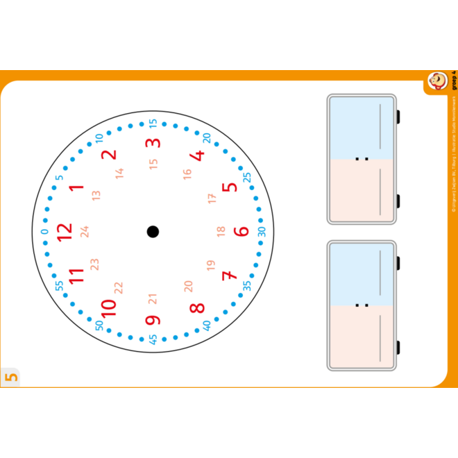 Semsom groep 4 wisbordjes A & B (2x 30 stuks)