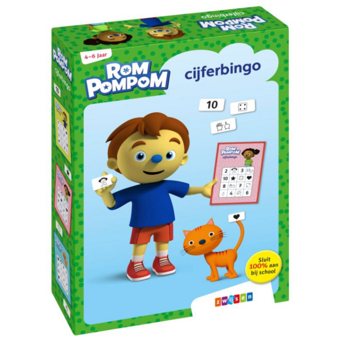 Rompompom cijferbingo