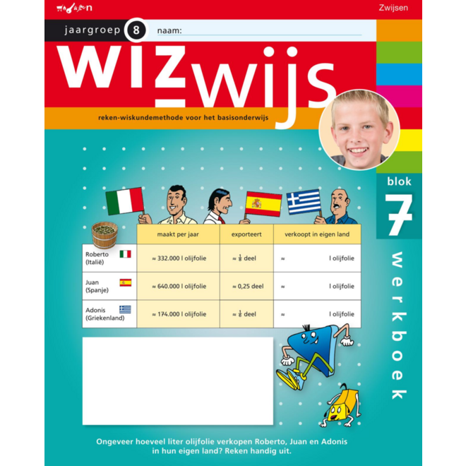Wizwijs groep 8 werkboek 7 (5 stuks)