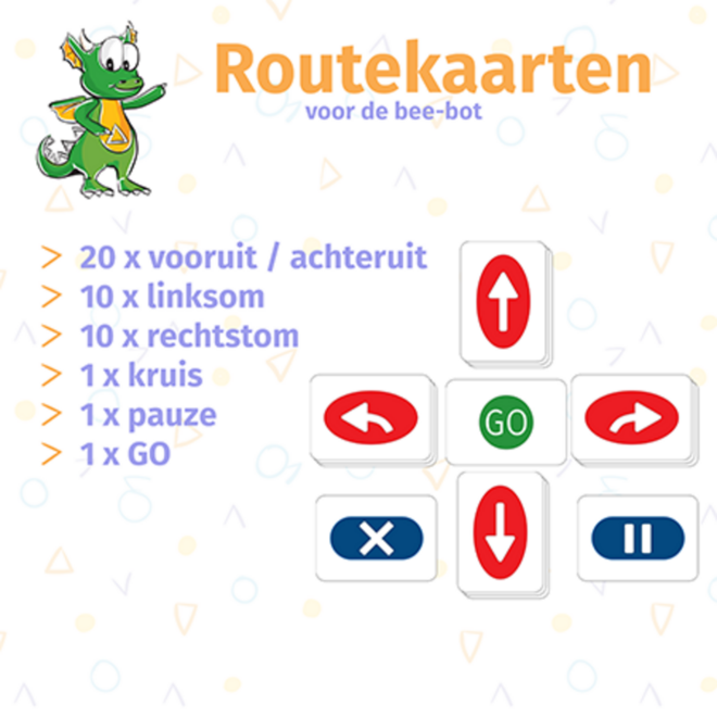 Delta.school (Delta de Draak) Bee-Bot route kaarten