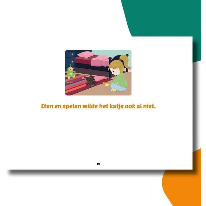 Anouk vind een katje - Kamishibai vertelplaten
