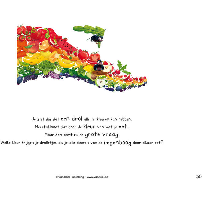 De regenboogdrol - Kamishibai vertelplaten