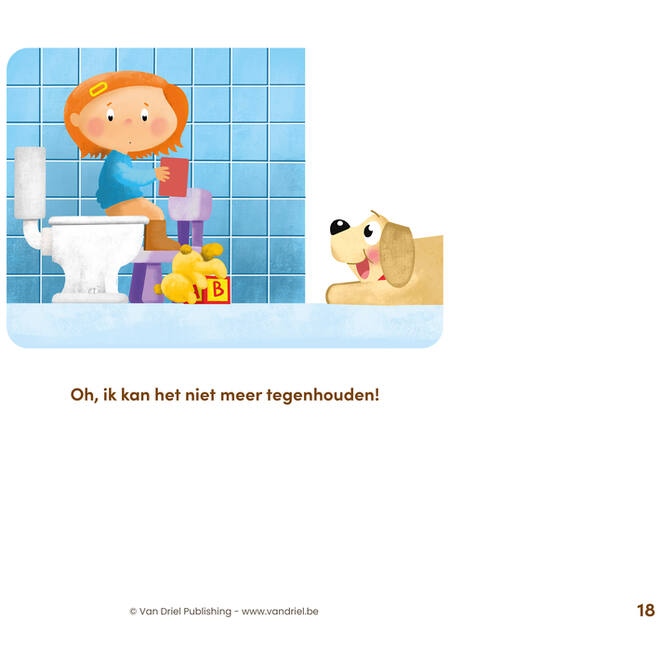 Ik durf niet te poepen - Kamishibai vertelplaten
