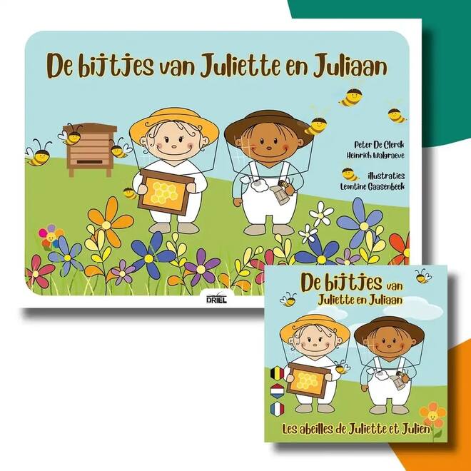 De bijtjes van Juliette en Juliaan - set Kamishibai vertelplaten & prentenboek