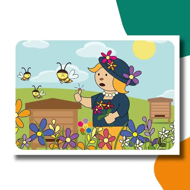 De bijtjes van Juliette en Juliaan - set Kamishibai vertelplaten & prentenboek