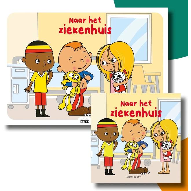 Naar het ziekenhuis - set Kamishibai vertelplaten & prentenboek