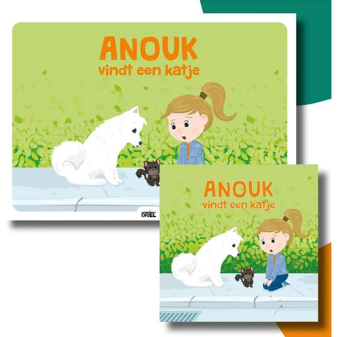 Anouk vindt een katje - set Kamishibai vertelplaten & prentenboek