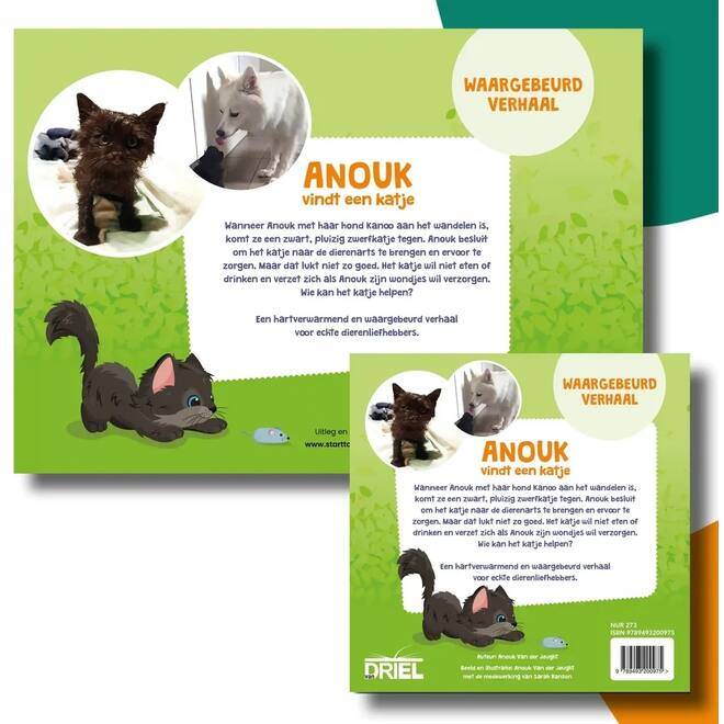 Anouk vindt een katje - set Kamishibai vertelplaten & prentenboek