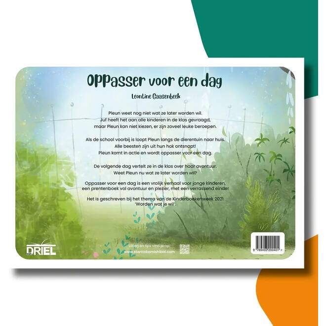 Oppasser voor een dag - set Kamishibai vertelplaten & prentenboek