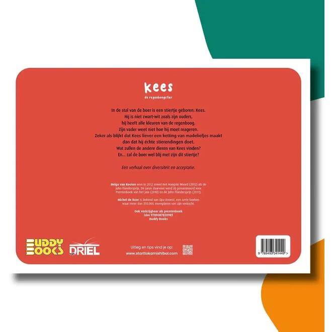 Kees de regenboogstier - set Kamishibai vertelplaten & prentenboek