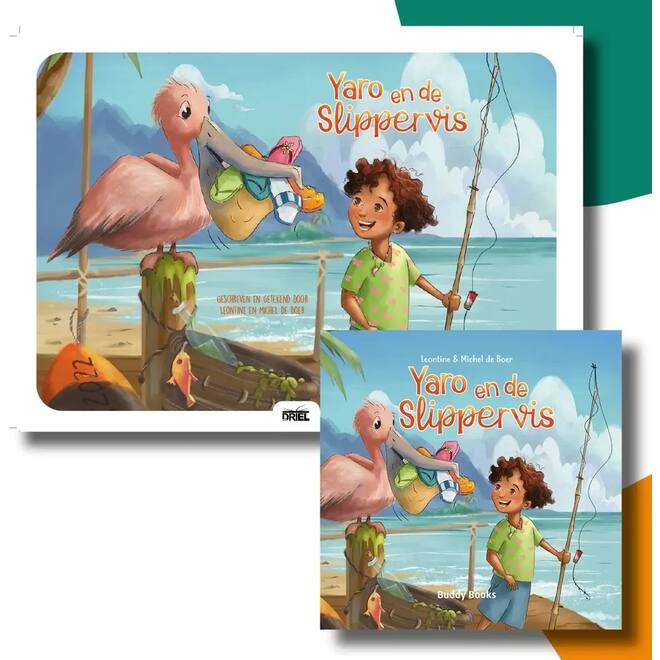 Yaro en de slippervis - set Kamishibai vertelplaten & prentenboek