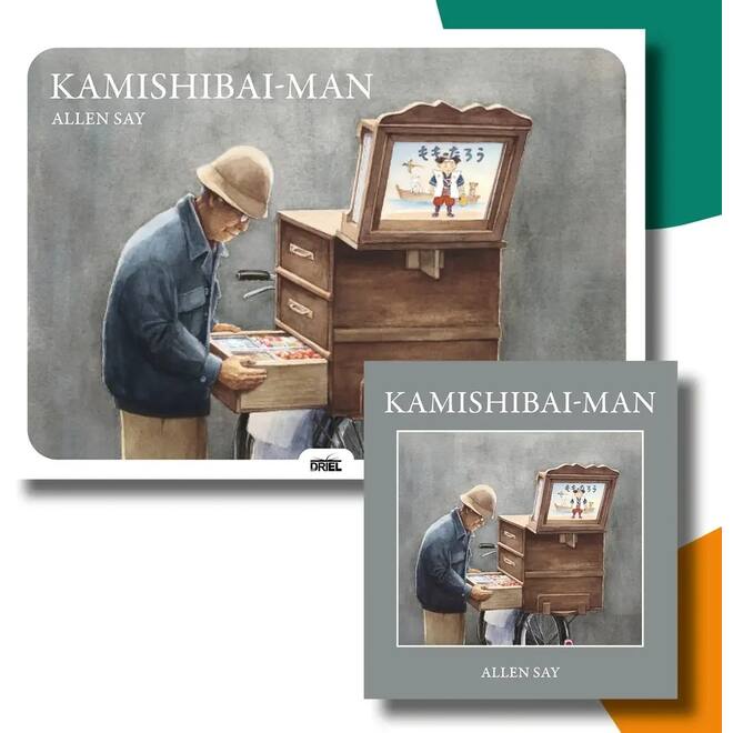 Kamishibai-man - set Kamishibai vertelplaten & prentenboek
