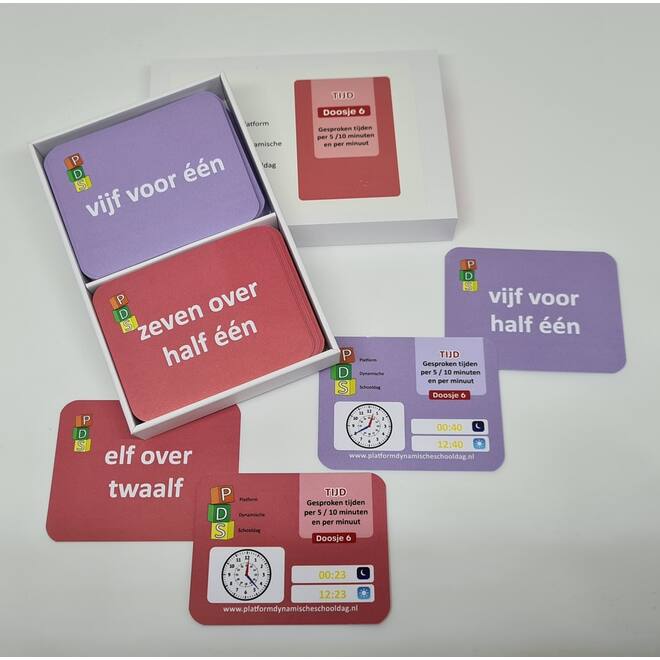 Dynamische schooldag Bewegend leren Box 6 Tijd