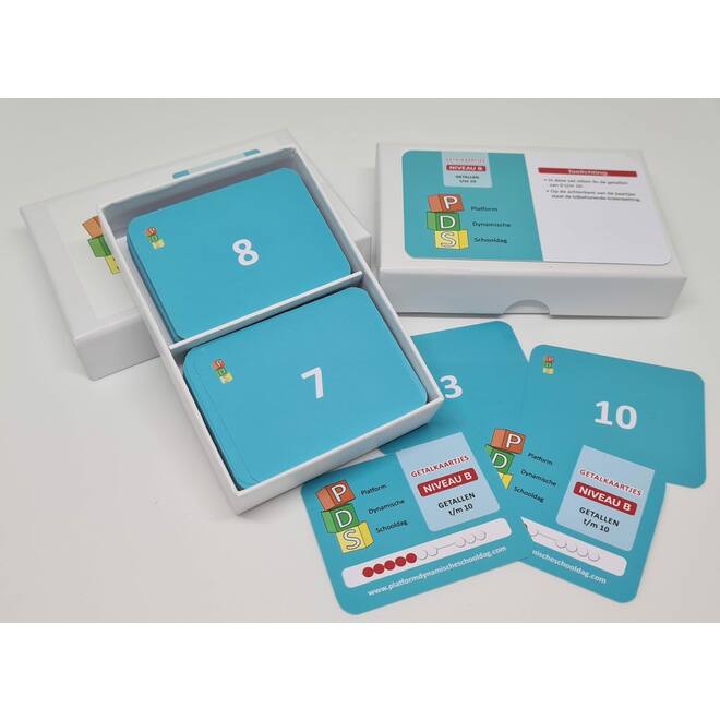 Dynamische schooldag Bewegend leren Box 1 Getalkaartjes