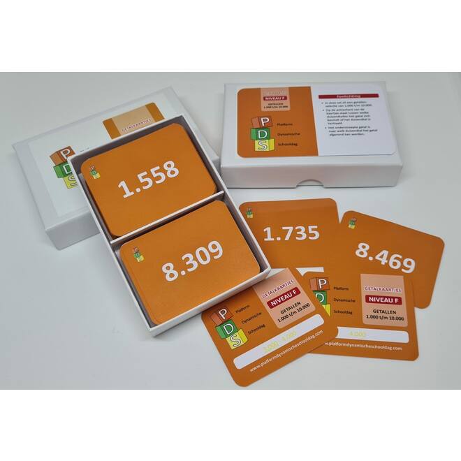 Dynamische schooldag Bewegend leren Box 1 Getalkaartjes