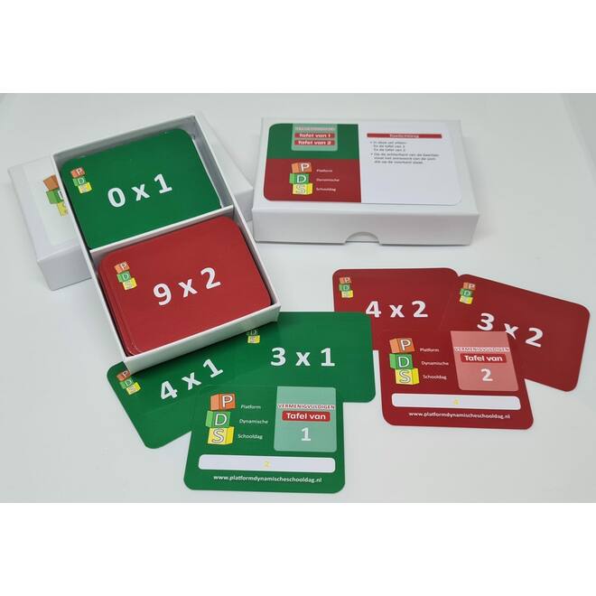 Dynamische schooldag Bewegend leren Box 3 Tafelkaartjes