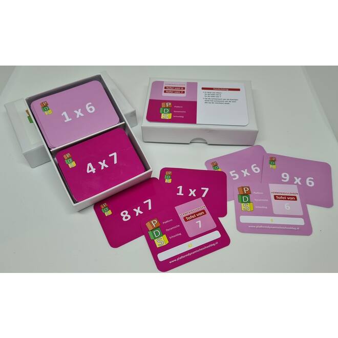 Dynamische schooldag Bewegend leren Box 3 Tafelkaartjes