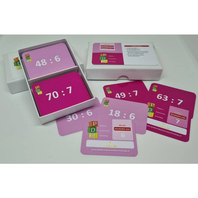 Dynamische schooldag Bewegend leren Box 4 Deelkaartjes