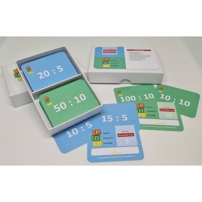 Dynamische schooldag Bewegend leren Box 4 Deelkaartjes